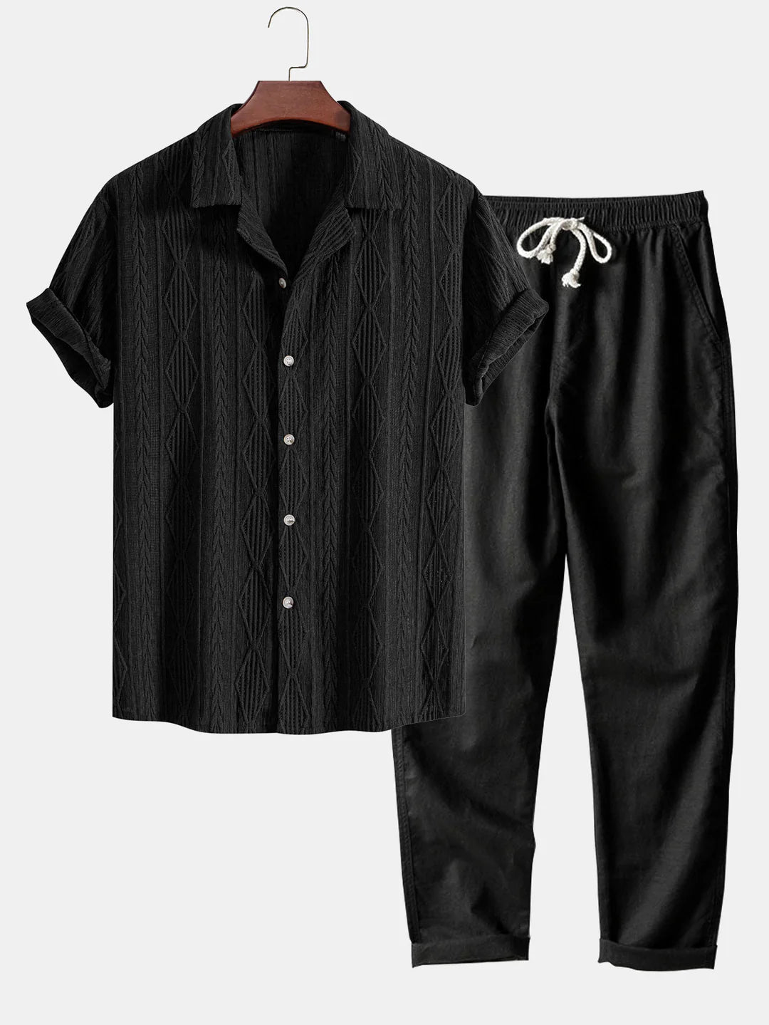 Set Resort Camicia e Pantalone Coordinato Old Money