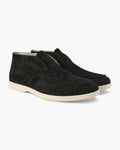 Matteo | Mocassini Alti Uomo in Camoscio, Scarpe Slip-On Eleganti Old Money