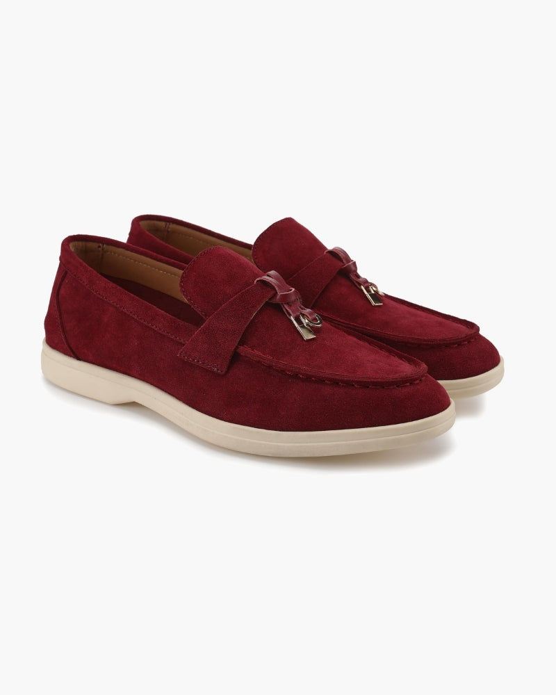 Sofia | Mocassini Donna in Camoscio, Scarpe Slip-On Eleganti Old Money