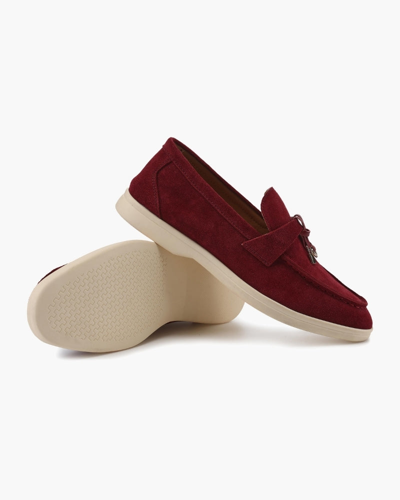 Sofia | Mocassini Donna in Camoscio, Scarpe Slip-On Eleganti Old Money