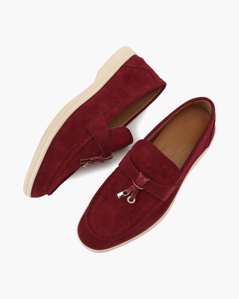 Sofia | Mocassini Donna in Camoscio, Scarpe Slip-On Eleganti Old Money