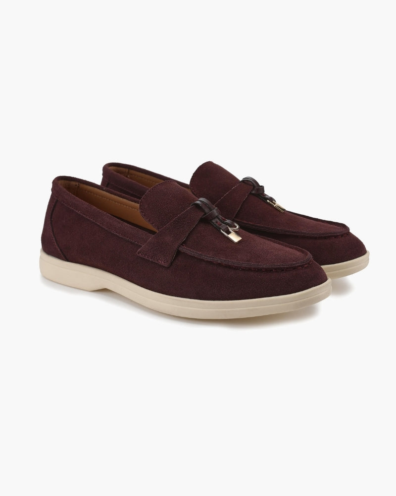 Sofia | Mocassini Donna in Camoscio, Scarpe Slip-On Eleganti Old Money