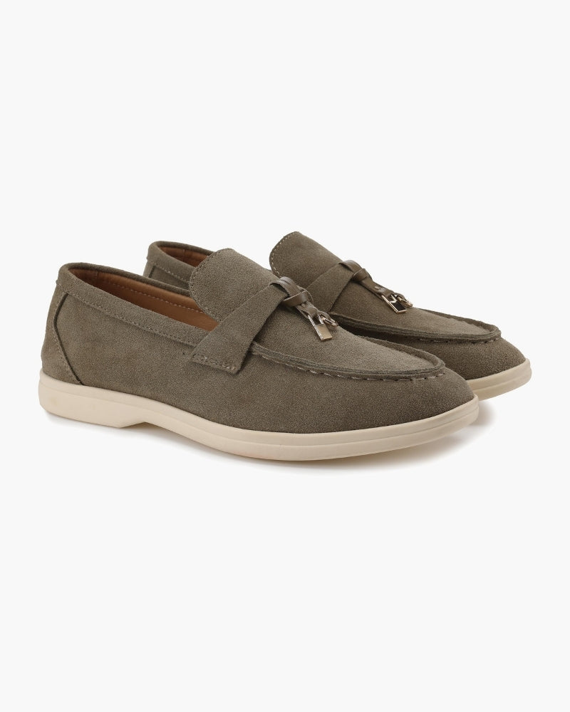 Sofia | Mocassini Donna in Camoscio, Scarpe Slip-On Eleganti Old Money