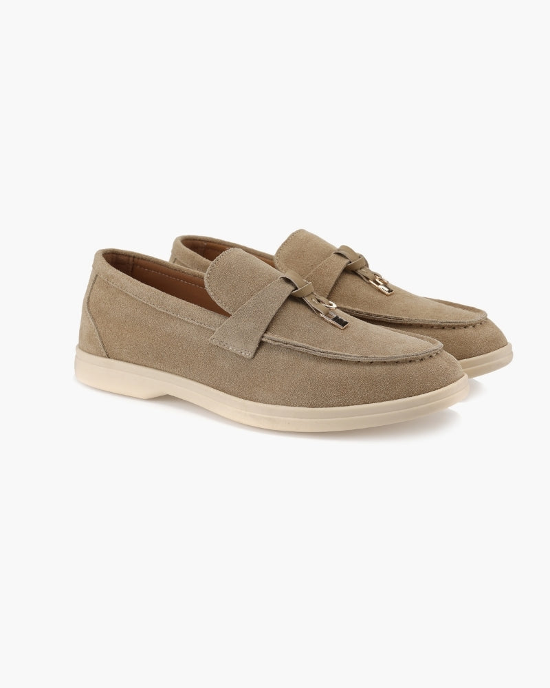 Sofia | Mocassini Donna in Camoscio, Scarpe Slip-On Eleganti Old Money