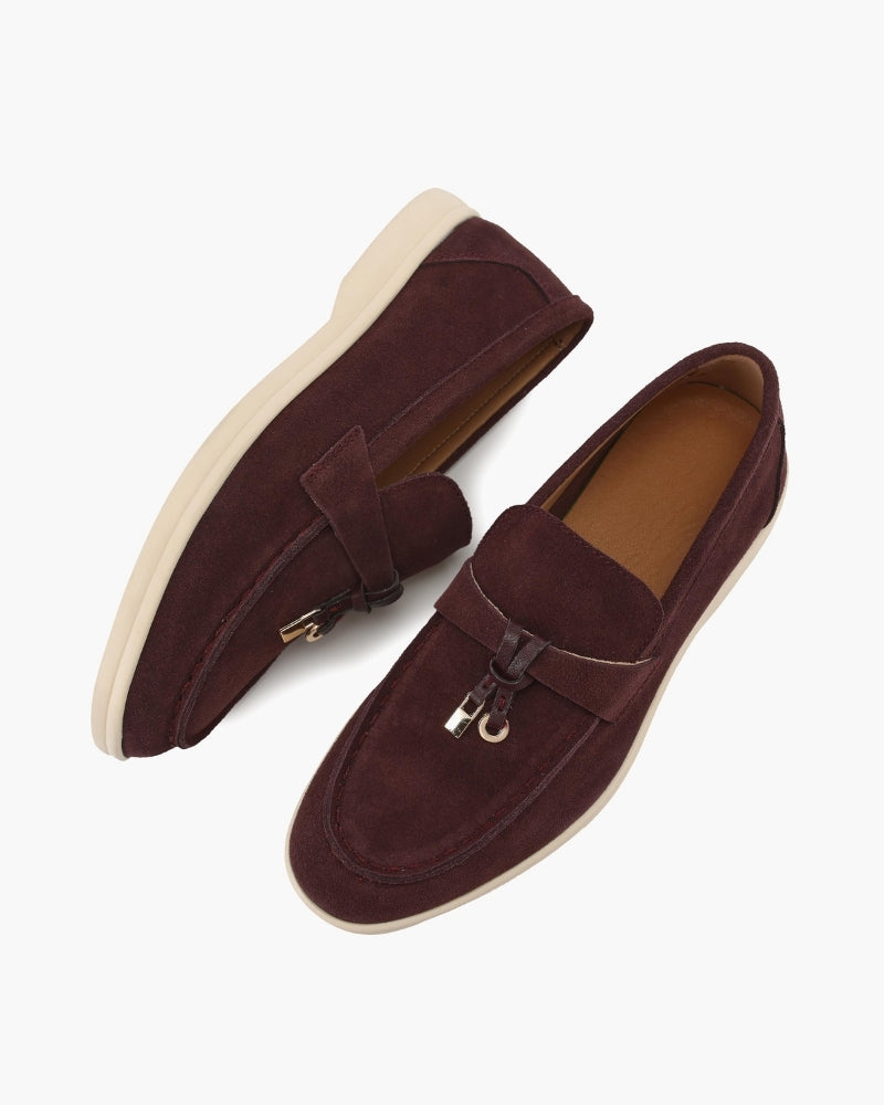 Sofia | Mocassini Donna in Camoscio, Scarpe Slip-On Eleganti Old Money