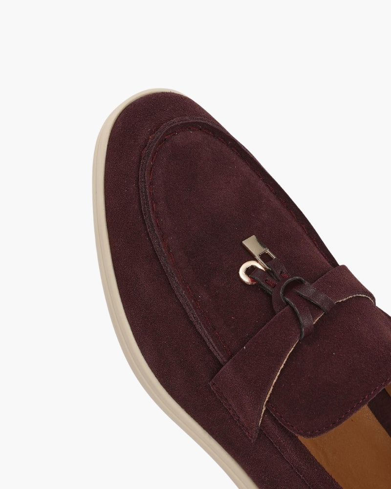 Sofia | Mocassini Donna in Camoscio, Scarpe Slip-On Eleganti Old Money