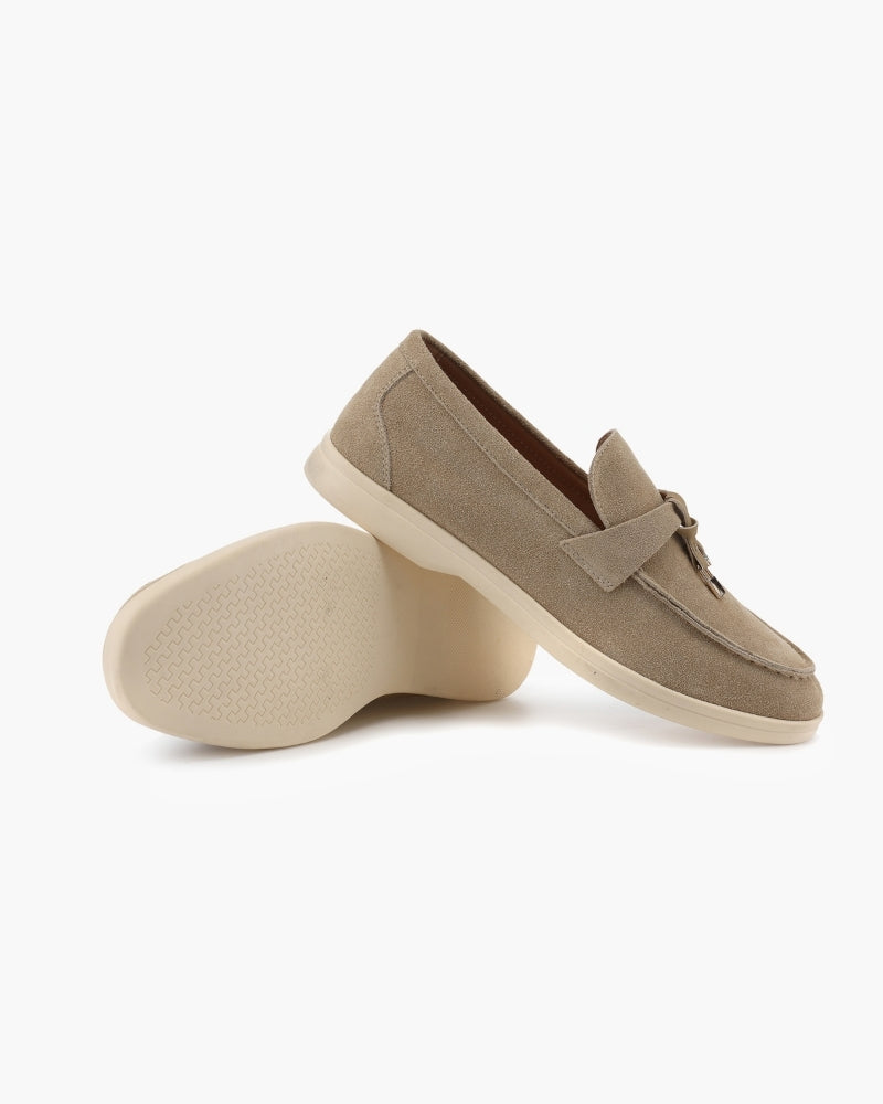 Sofia | Mocassini Donna in Camoscio, Scarpe Slip-On Eleganti Old Money