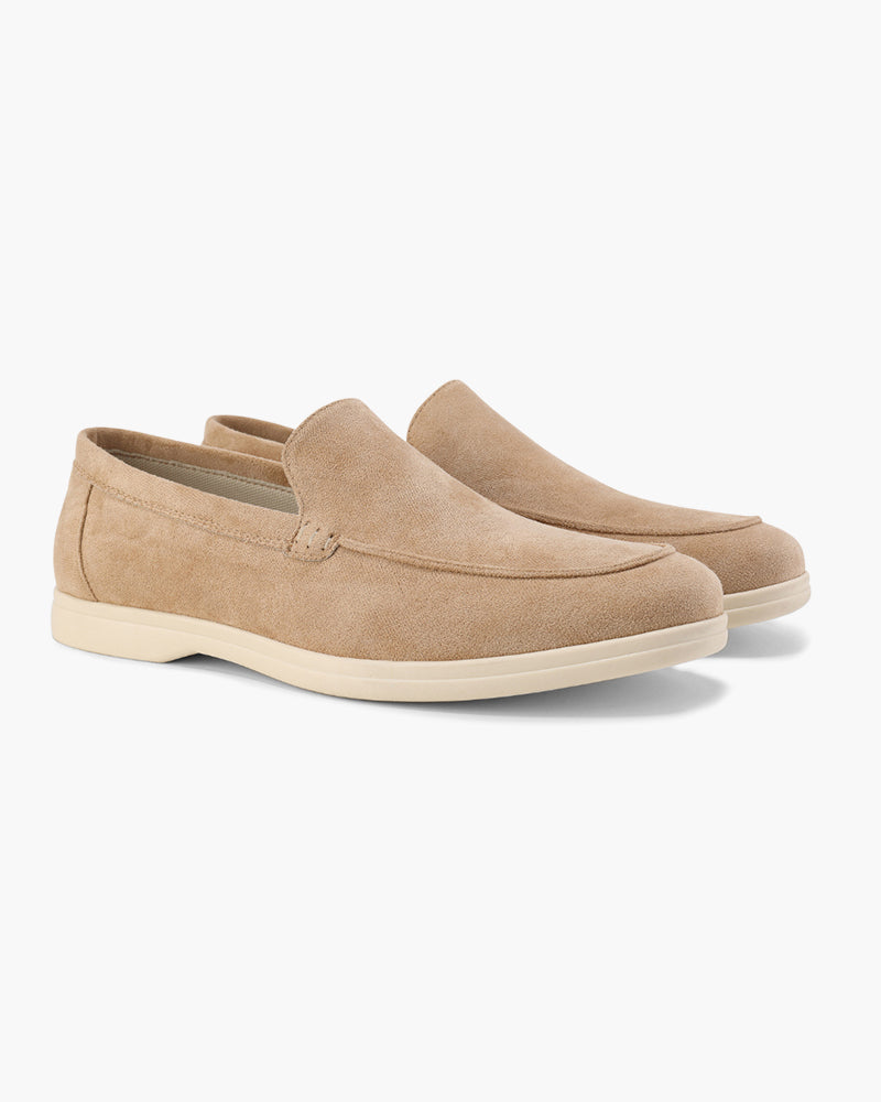 Alessandro | Mocassini Uomo in Camoscio, Scarpe Slip-On Classiche Old Money