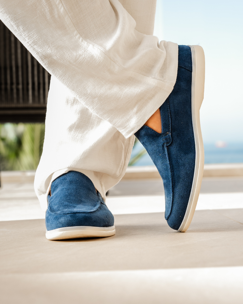 Alessandro | Mocassini Uomo in Camoscio, Scarpe Slip-On Classiche Old Money