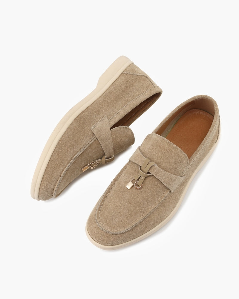 Sofia | Mocassini Donna in Camoscio, Scarpe Slip-On Eleganti Old Money