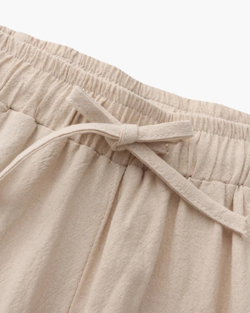 Davide | Pantaloni Uomo in Lino, Pantaloni Estivi Leggeri Old Money