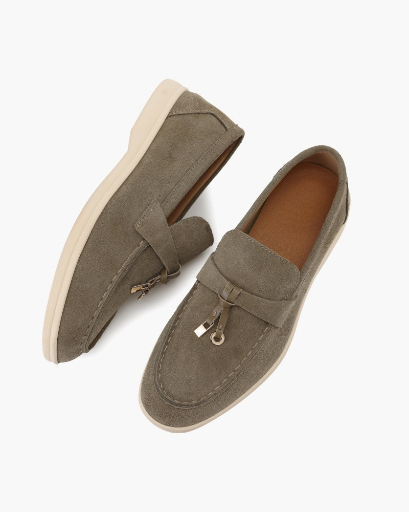 Sofia | Mocassini Donna in Camoscio, Scarpe Slip-On Eleganti Old Money