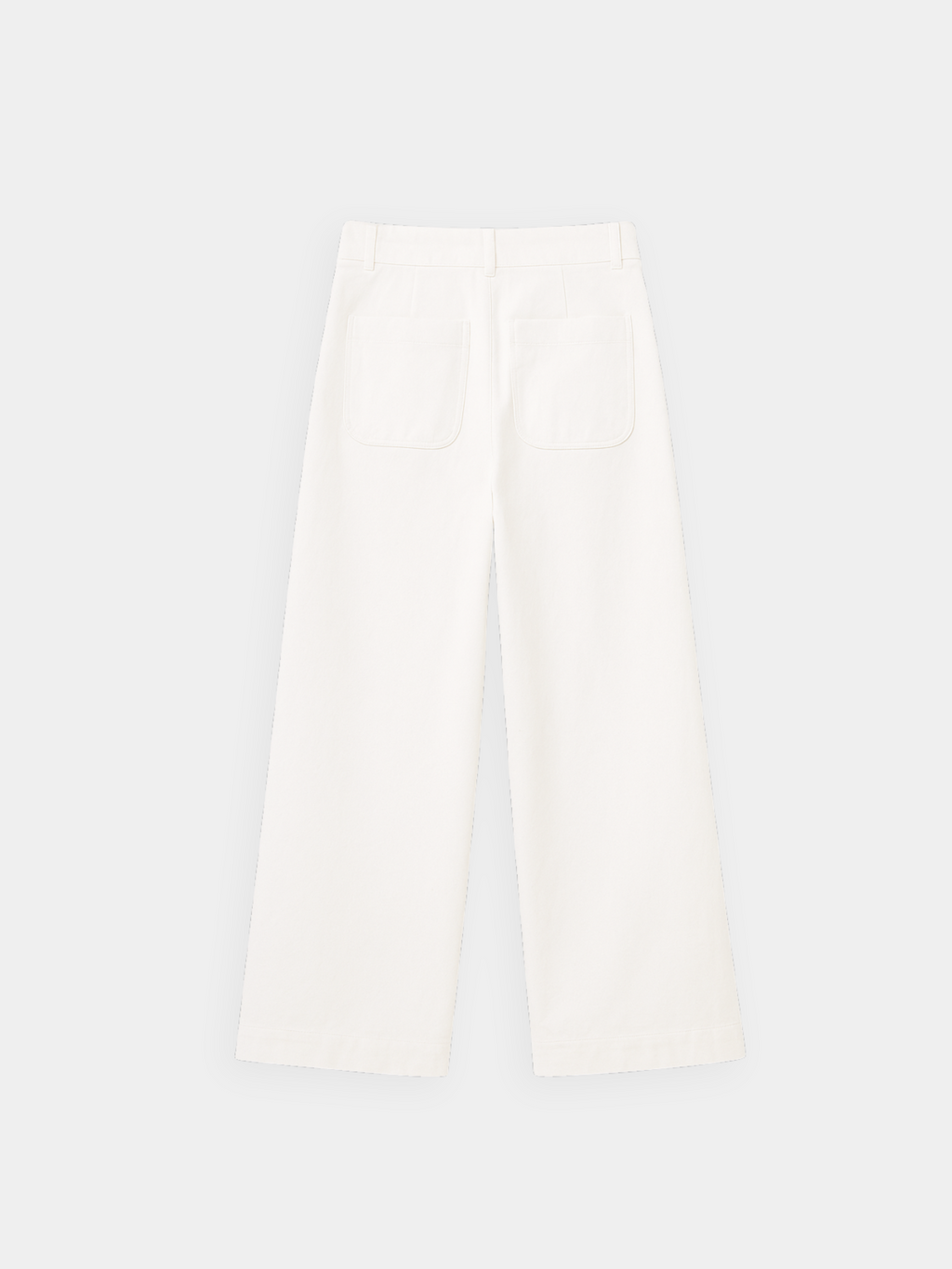 Luxe wijde katoenen broek
