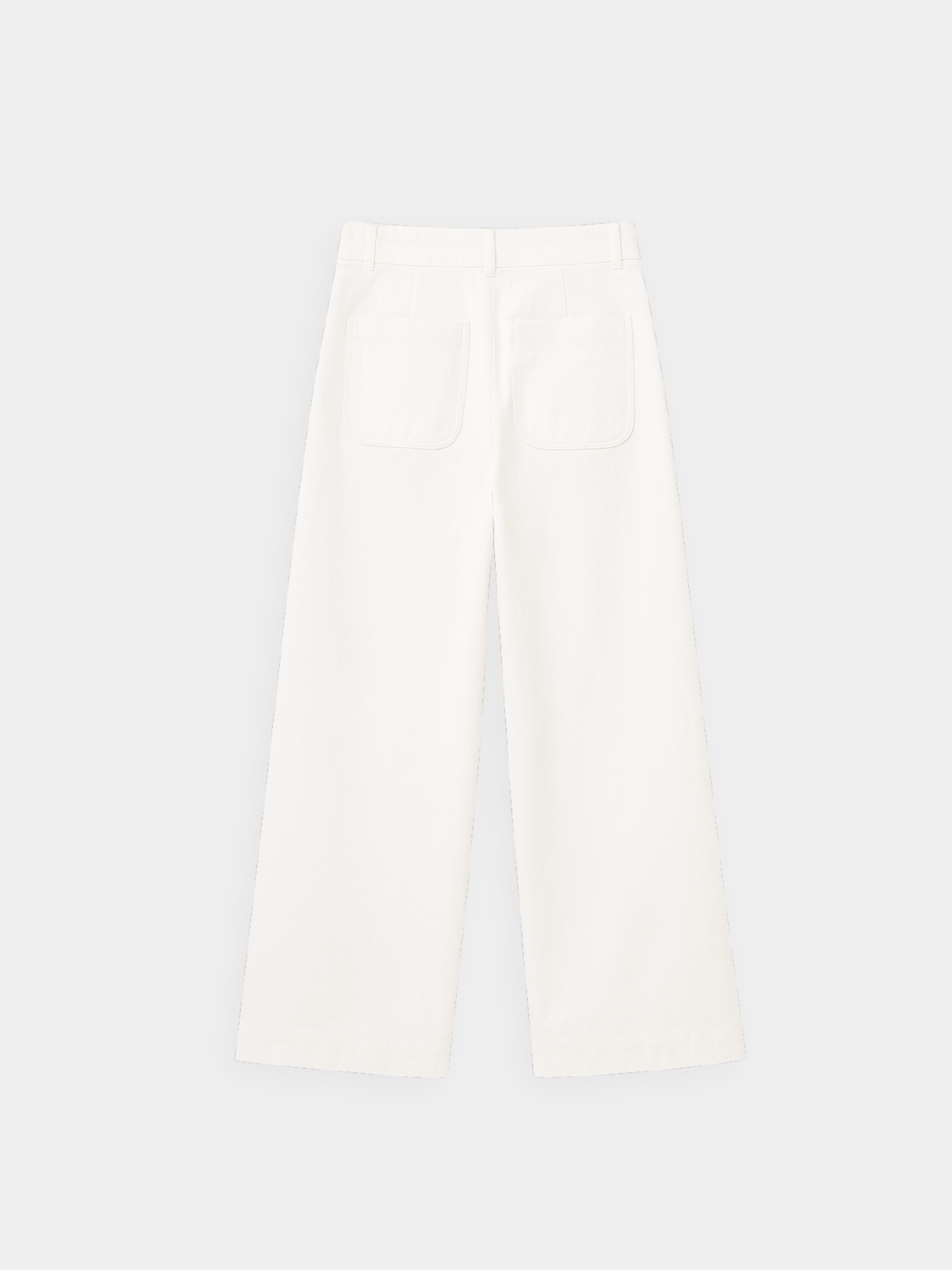 Luxe wijde katoenen broek