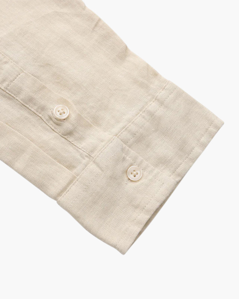 Lorenzo | Camicia Uomo in 100% Lino, Camicia Estiva Traspirante Old Money