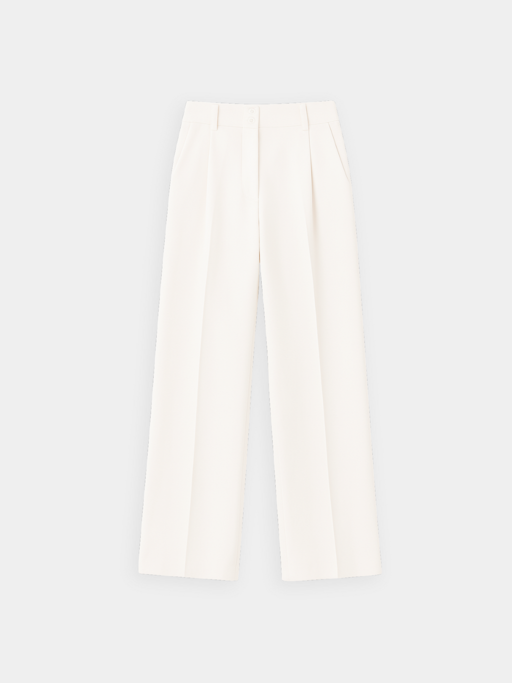 Premium wijde broek met dubbele knoopsluiting