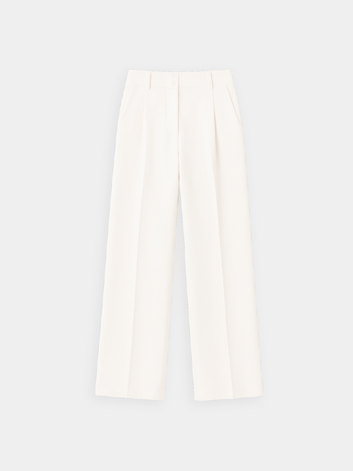 Premium wijde broek met dubbele knoopsluiting