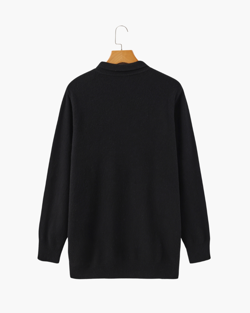 Emanuele | Polo Uomo in 100% Cashmere, Maglia Polo Premium Morbida Old Money