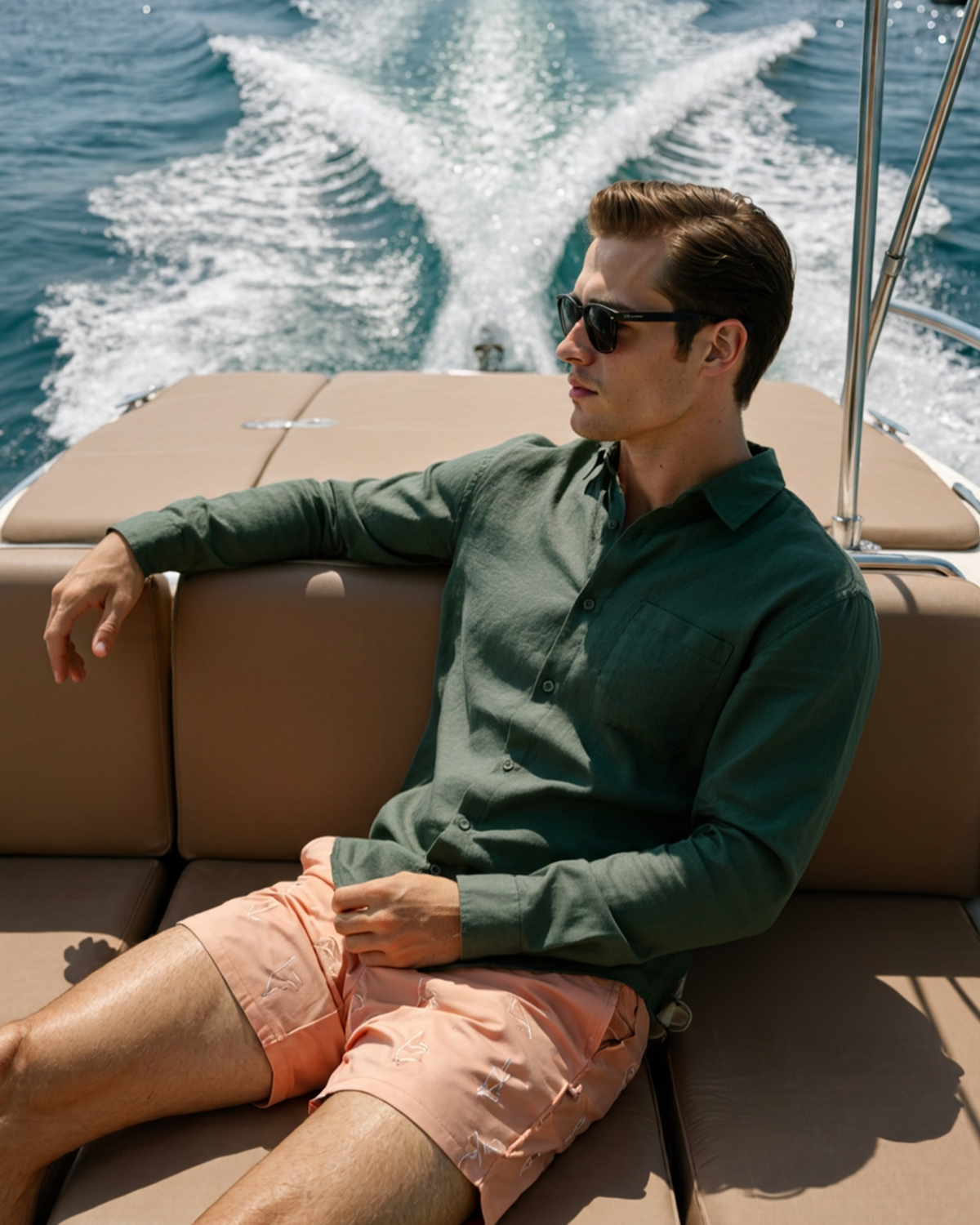 Lorenzo | Camicia Uomo in 100% Lino, Camicia Estiva Traspirante Old Money