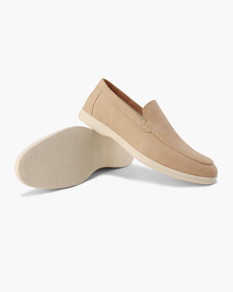 Alessandro | Mocassini Uomo in Camoscio, Scarpe Slip-On Classiche Old Money