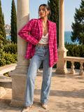 Getextureerde getailleerde blazer