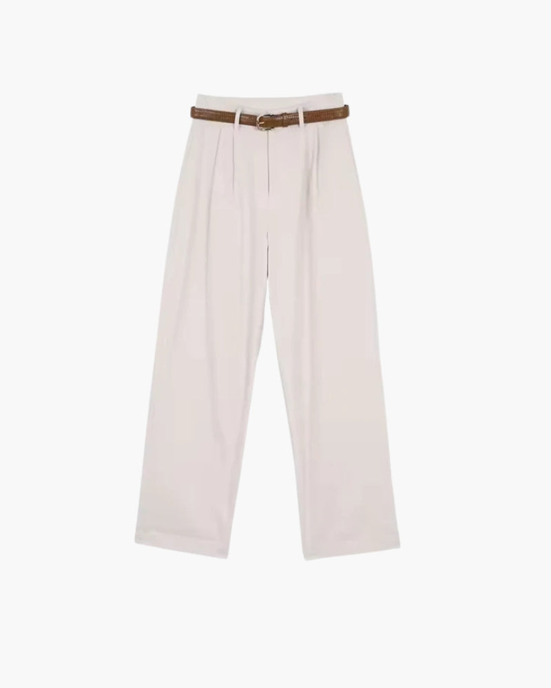 Giulia | Pantaloni Capri Donna, Pantaloni a Vita Alta Eleganti Old Money