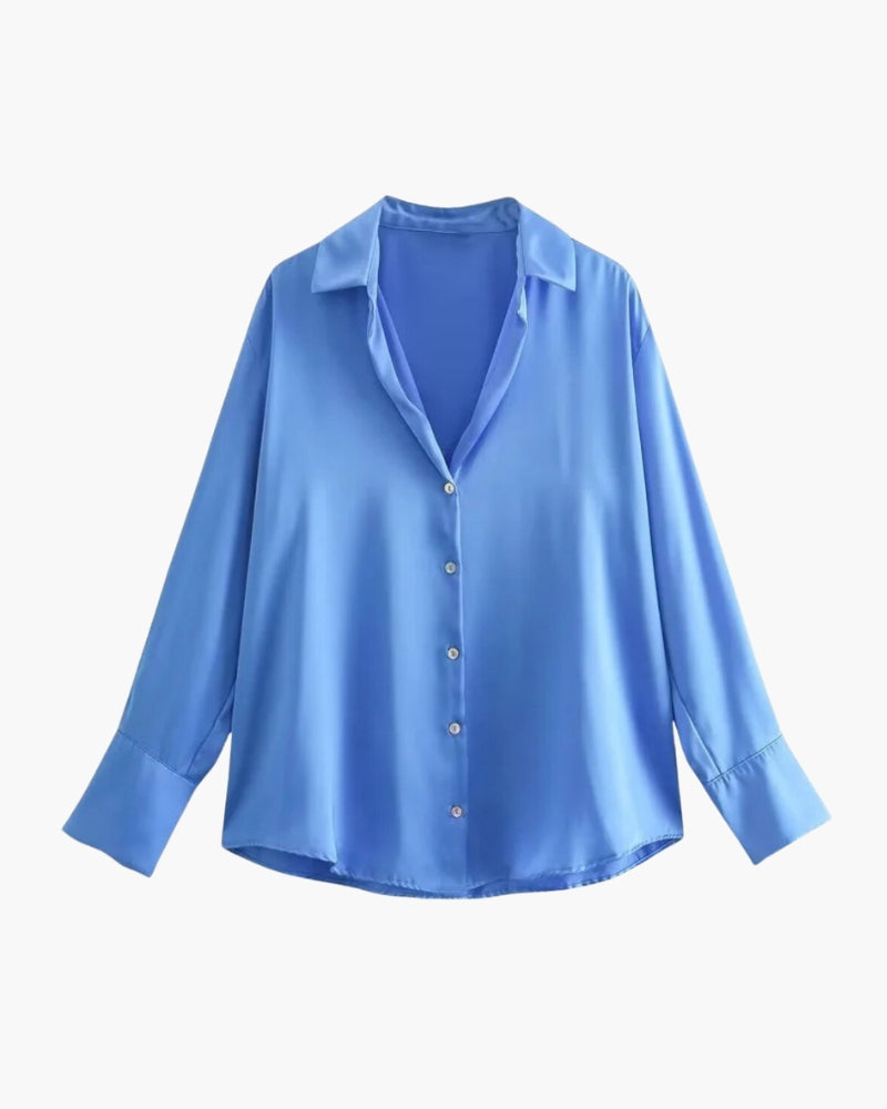 Isabella | Camicia Donna in Lino, Camicia Classica Elegante Traspirante Old Money