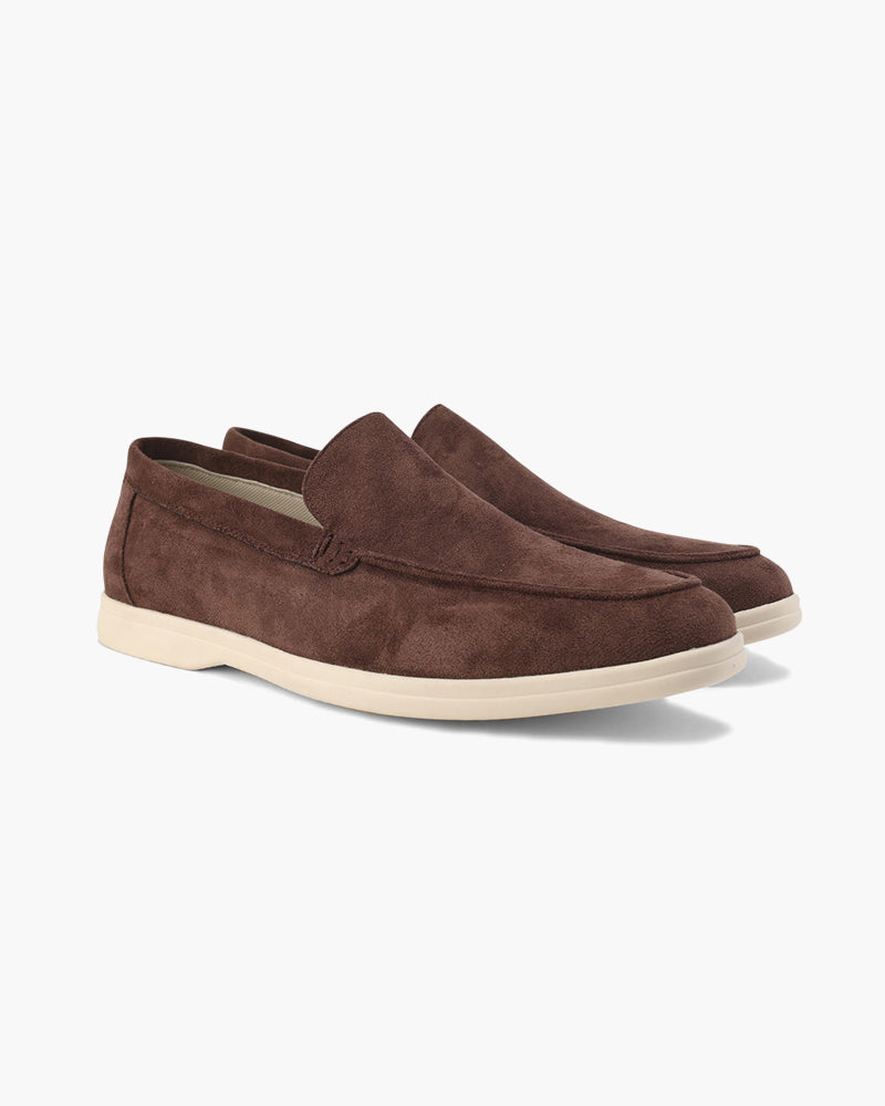 Alessandro | Mocassini Uomo in Camoscio, Scarpe Slip-On Classiche Old Money