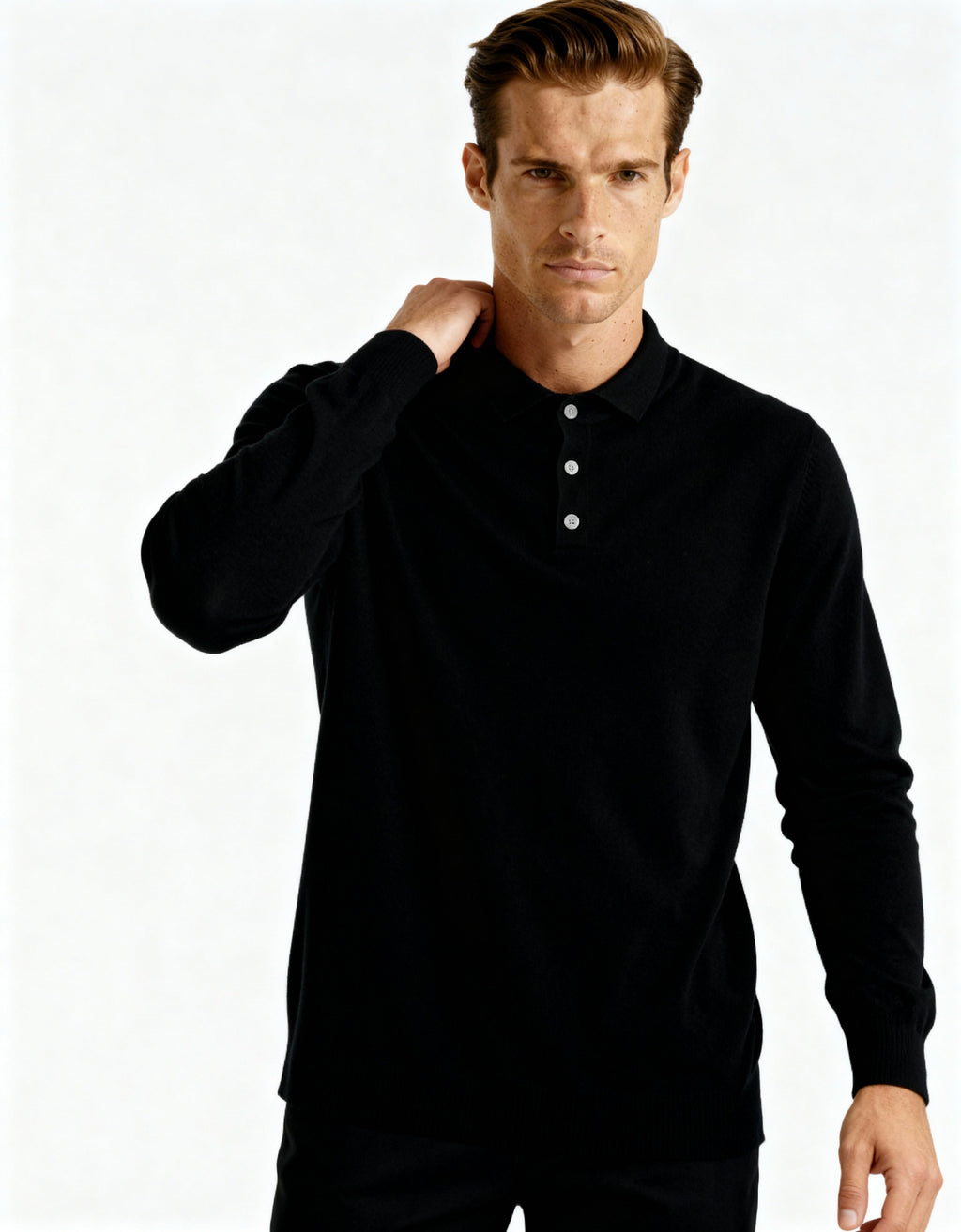 Emanuele | Polo Uomo in 100% Cashmere, Maglia Polo Premium Morbida Old Money