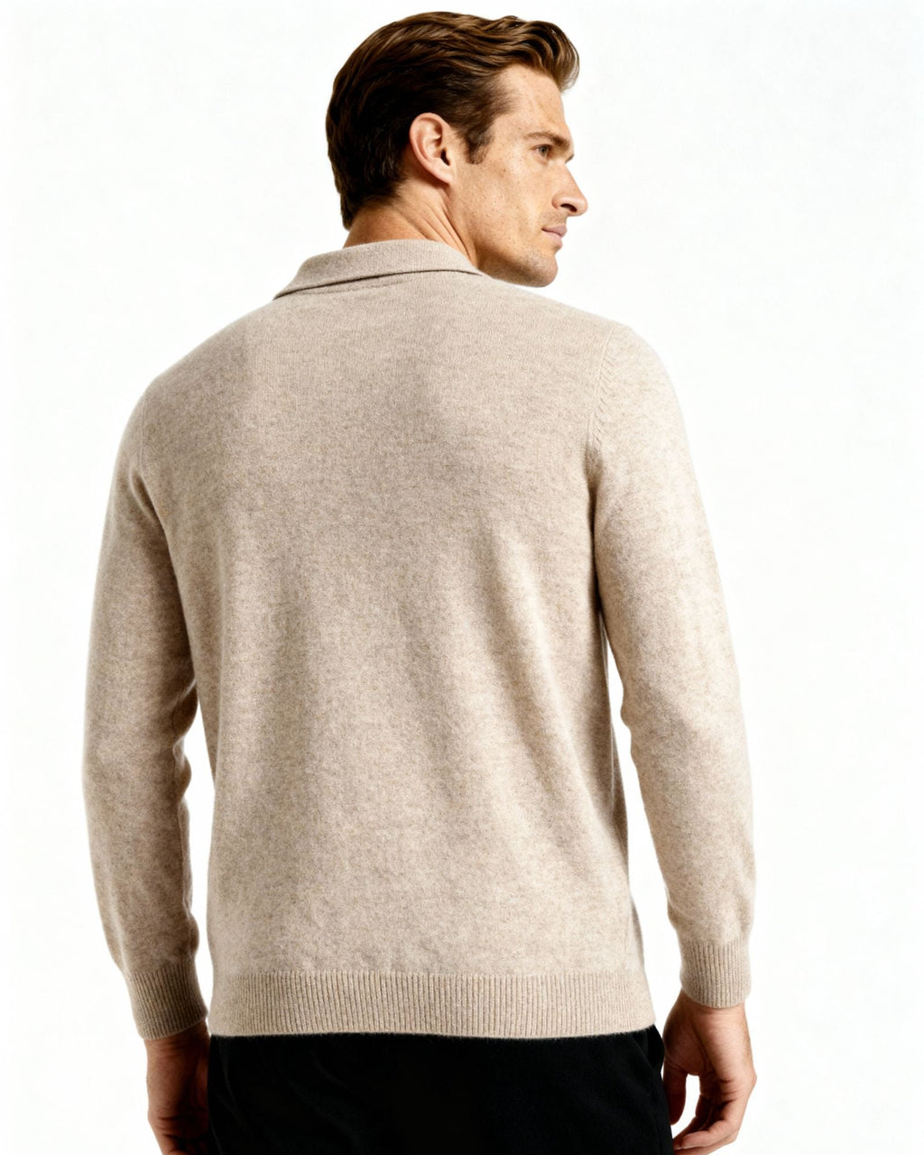 Emanuele | Polo Uomo in 100% Cashmere, Maglia Polo Premium Morbida Old Money