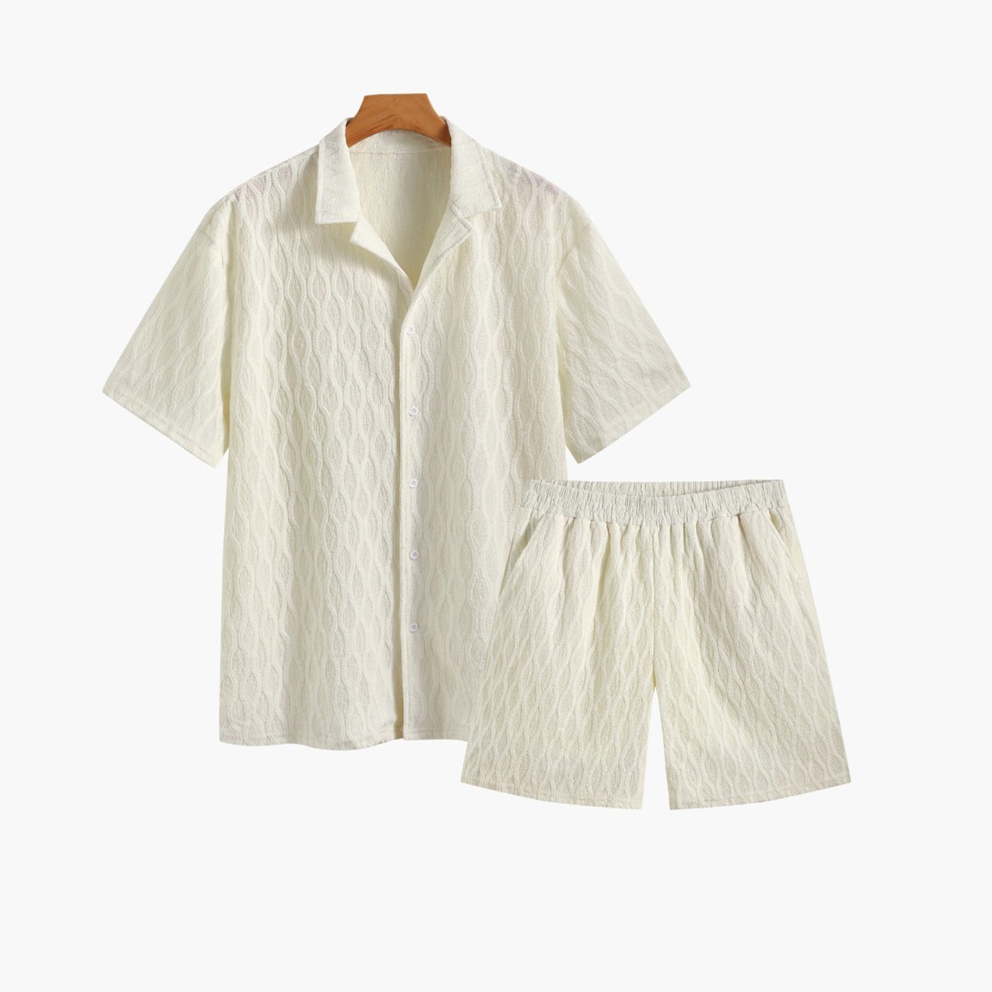 Set Camicia e Shorts Stampati Old Money