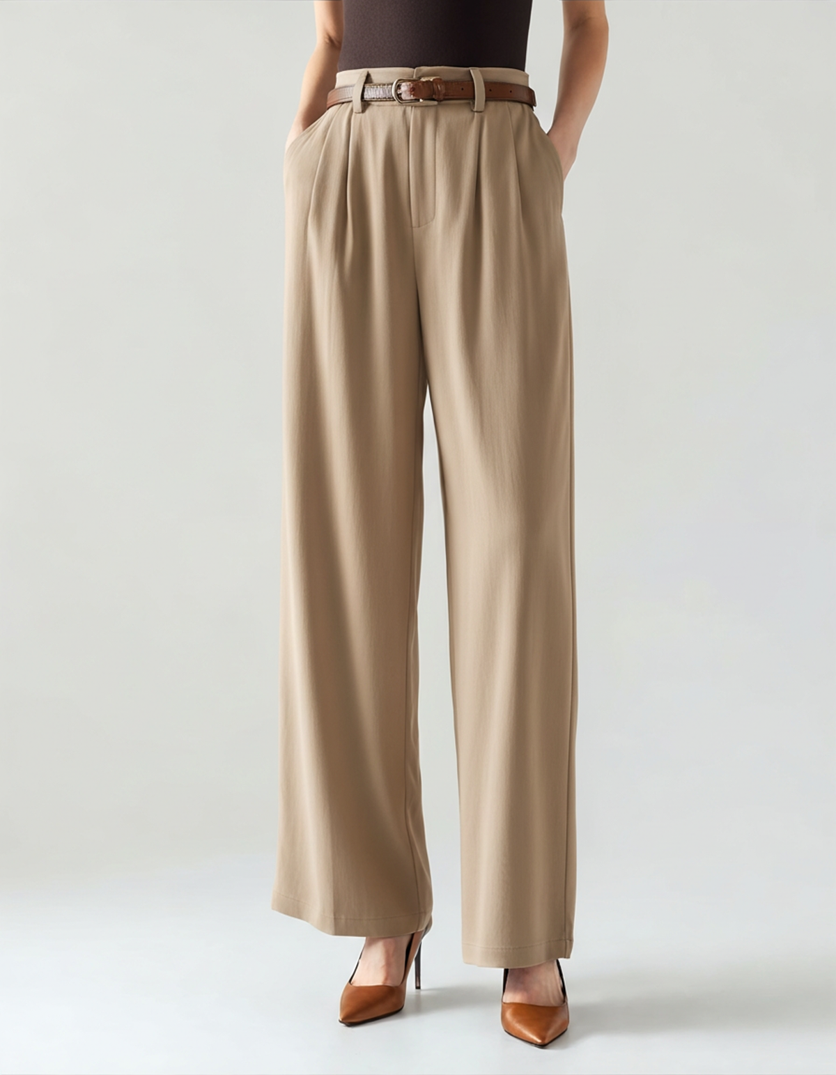 Giulia | Pantaloni Capri Donna, Pantaloni a Vita Alta Eleganti Old Money