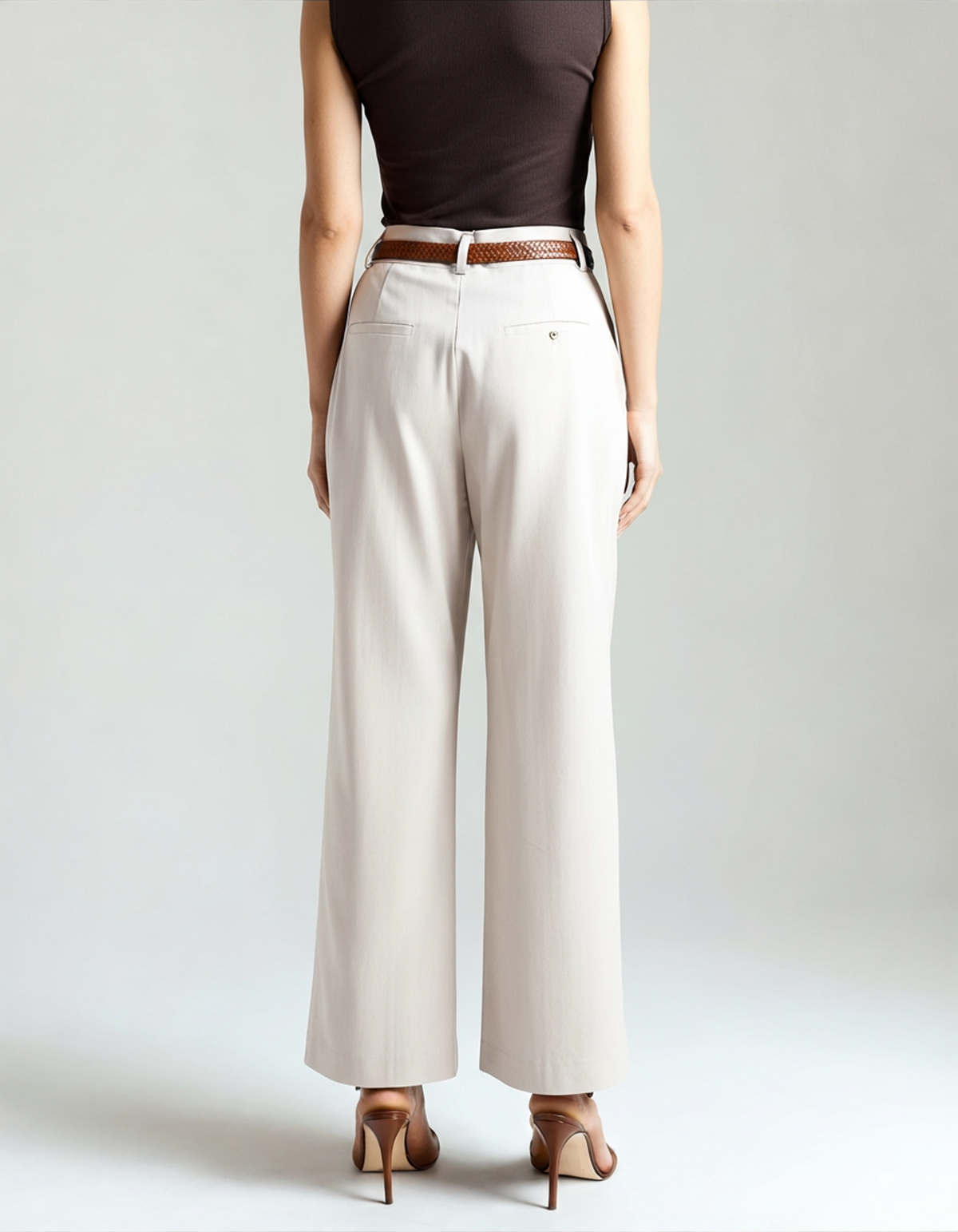 Giulia | Pantaloni Capri Donna, Pantaloni a Vita Alta Eleganti Old Money