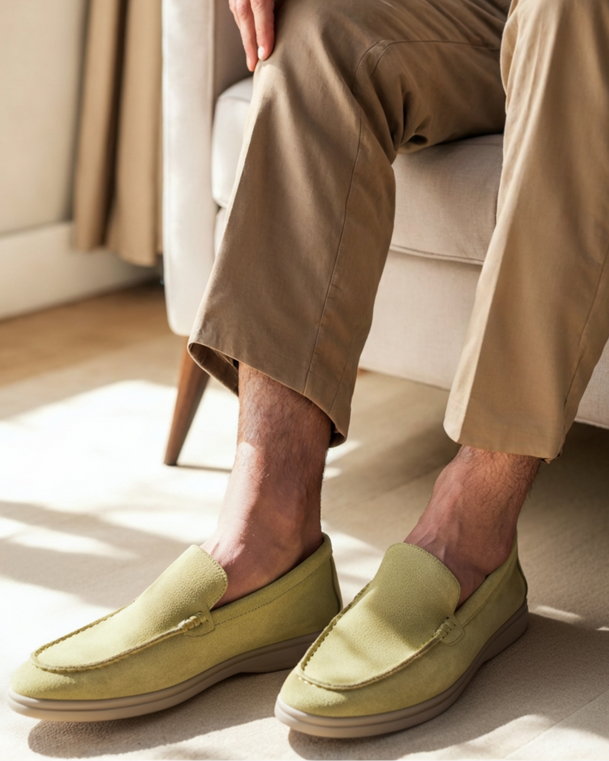Marco | Mocassini Uomo in Camoscio Premium, Scarpe Slip-On Eleganti Old Money