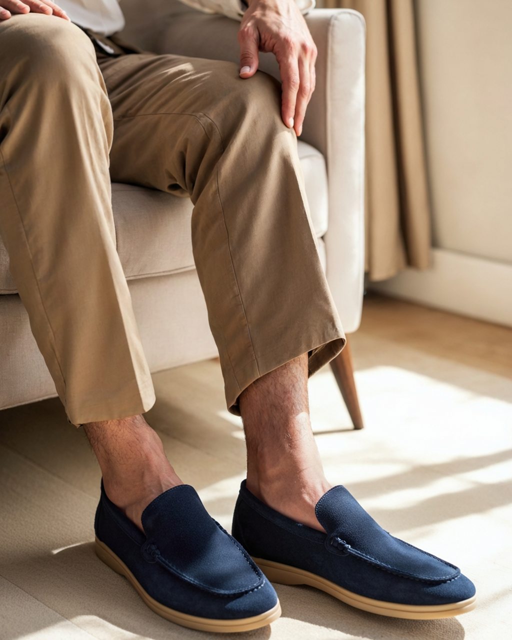 Marco | Mocassini Uomo in Camoscio Premium, Scarpe Slip-On Eleganti Old Money
