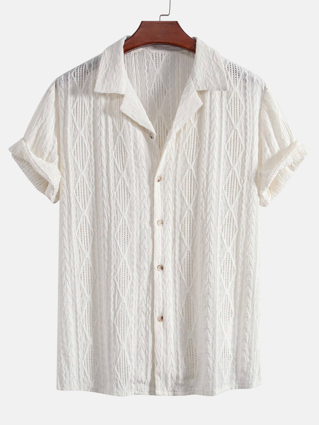 Set blouse en pantalon in warme old money-tinten