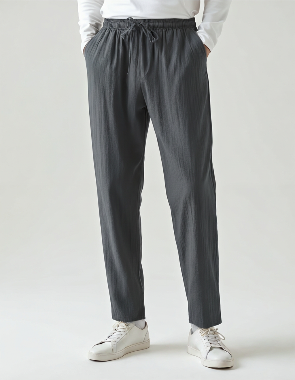 Davide | Pantaloni Uomo in Lino, Pantaloni Estivi Leggeri Old Money