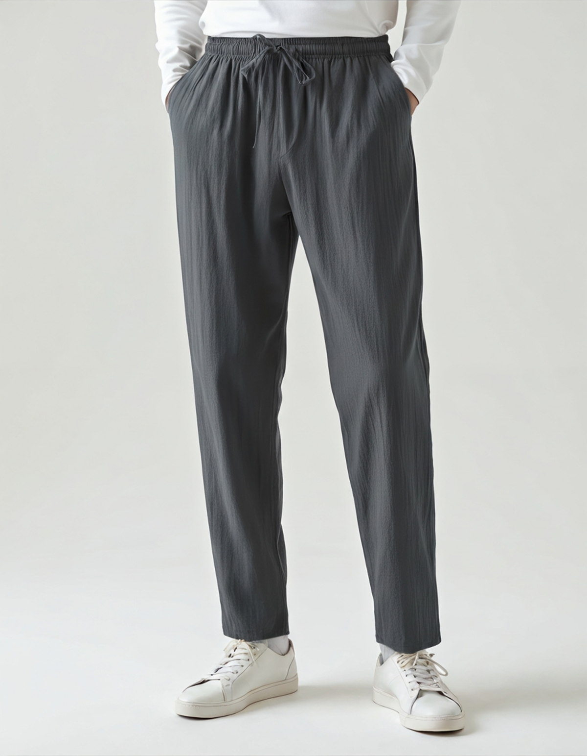 Davide | Pantaloni Uomo in Lino, Pantaloni Estivi Leggeri Old Money