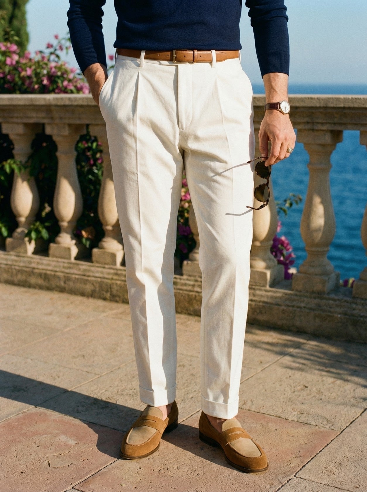 Plooibroek Chino Smart Luxury