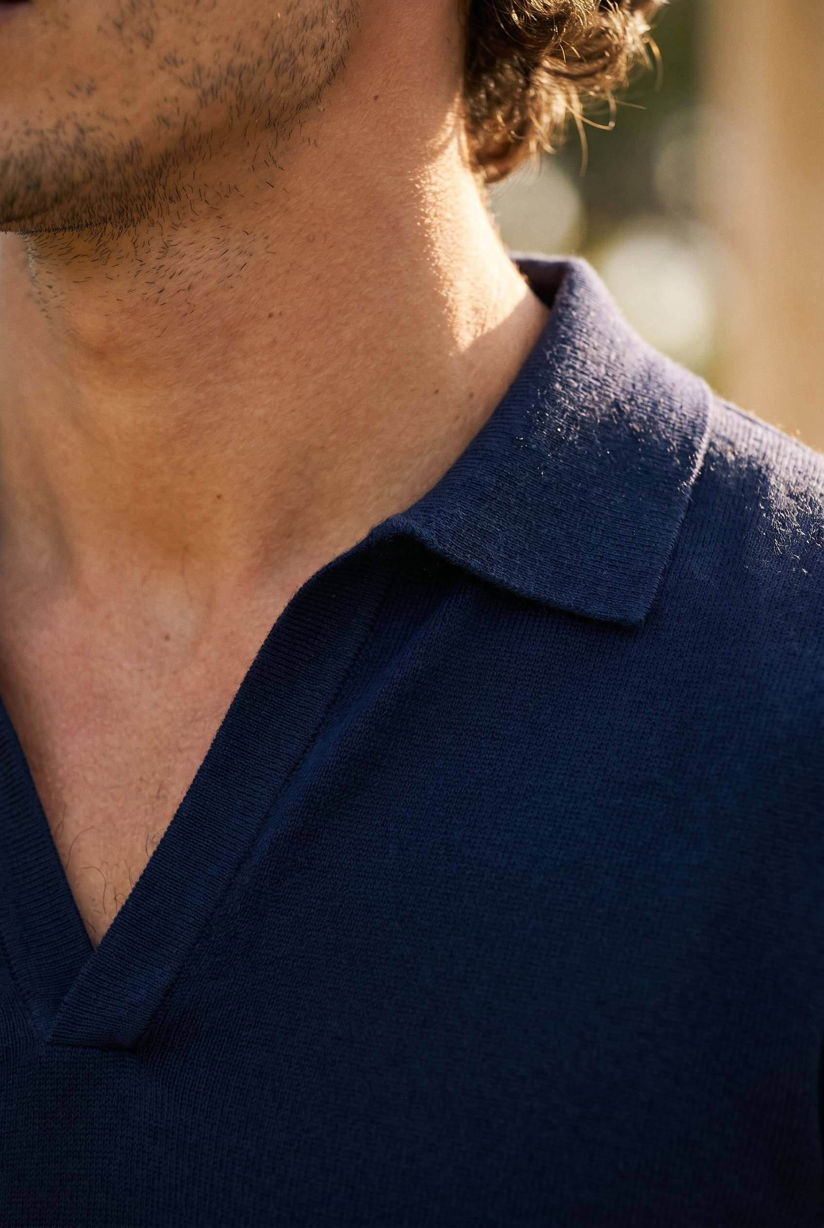 Slim-Fit Polo van 100% Ultrafijn Katoen Old Money-stijl