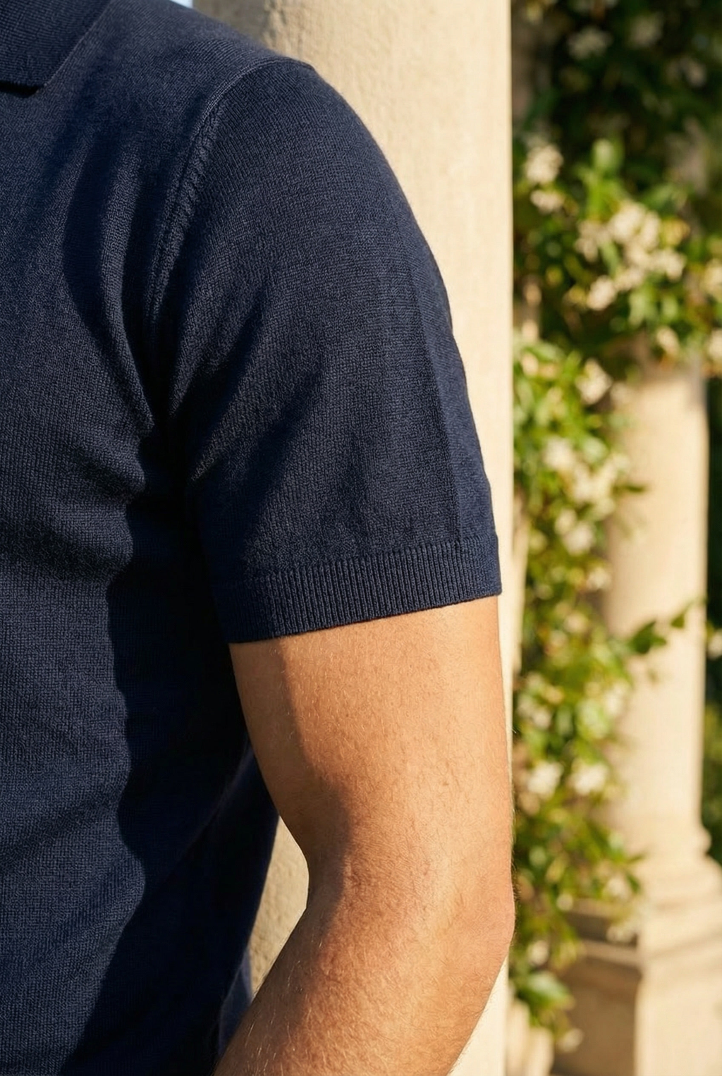 Slim-Fit Polo van 100% Ultrafijn Katoen Old Money-stijl
