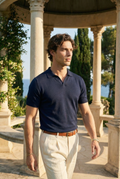 Slim-Fit Polo van 100% Ultrafijn Katoen Old Money-stijl