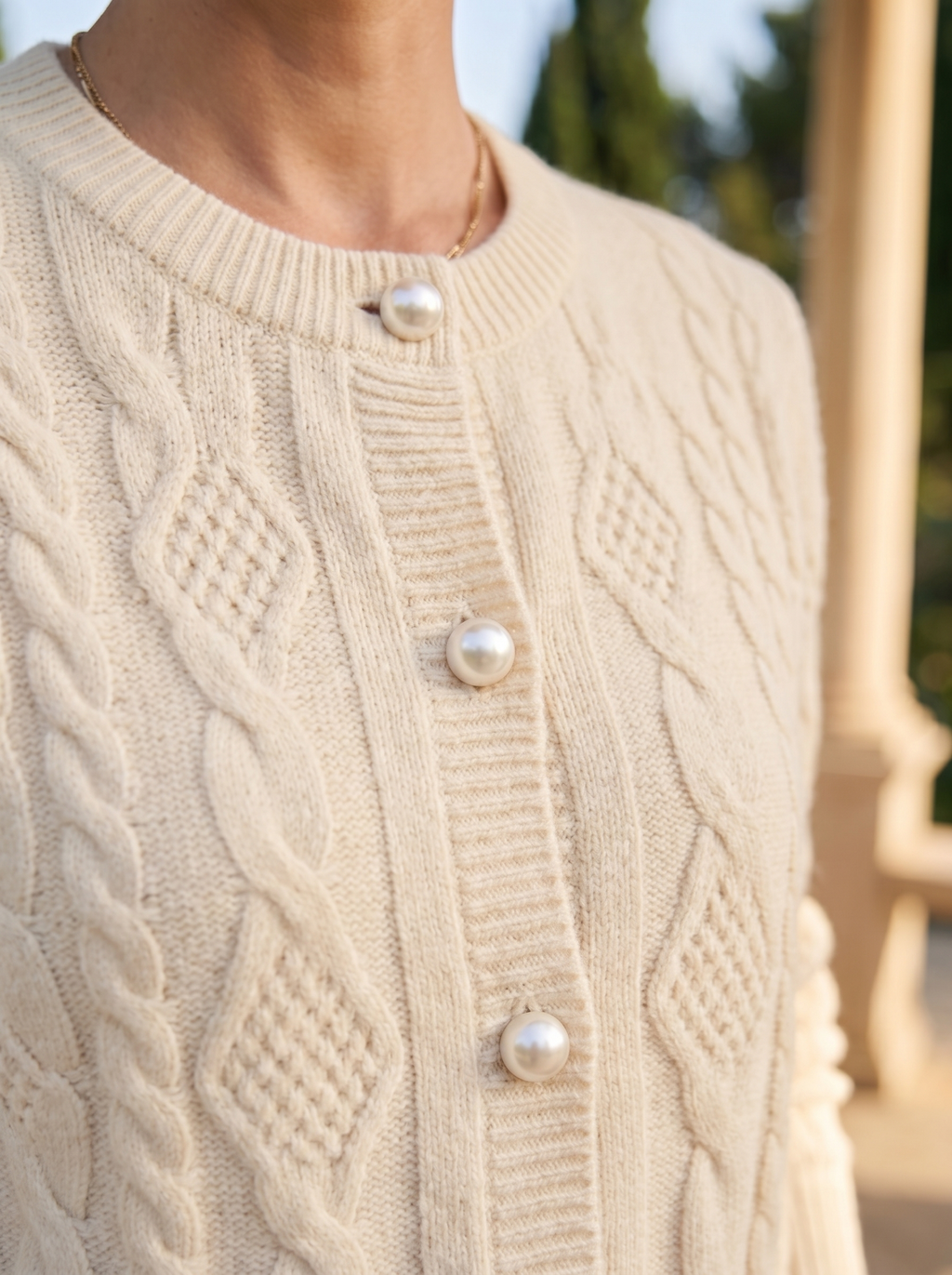 Elegant Premium Grofgebreid Vest van Wol