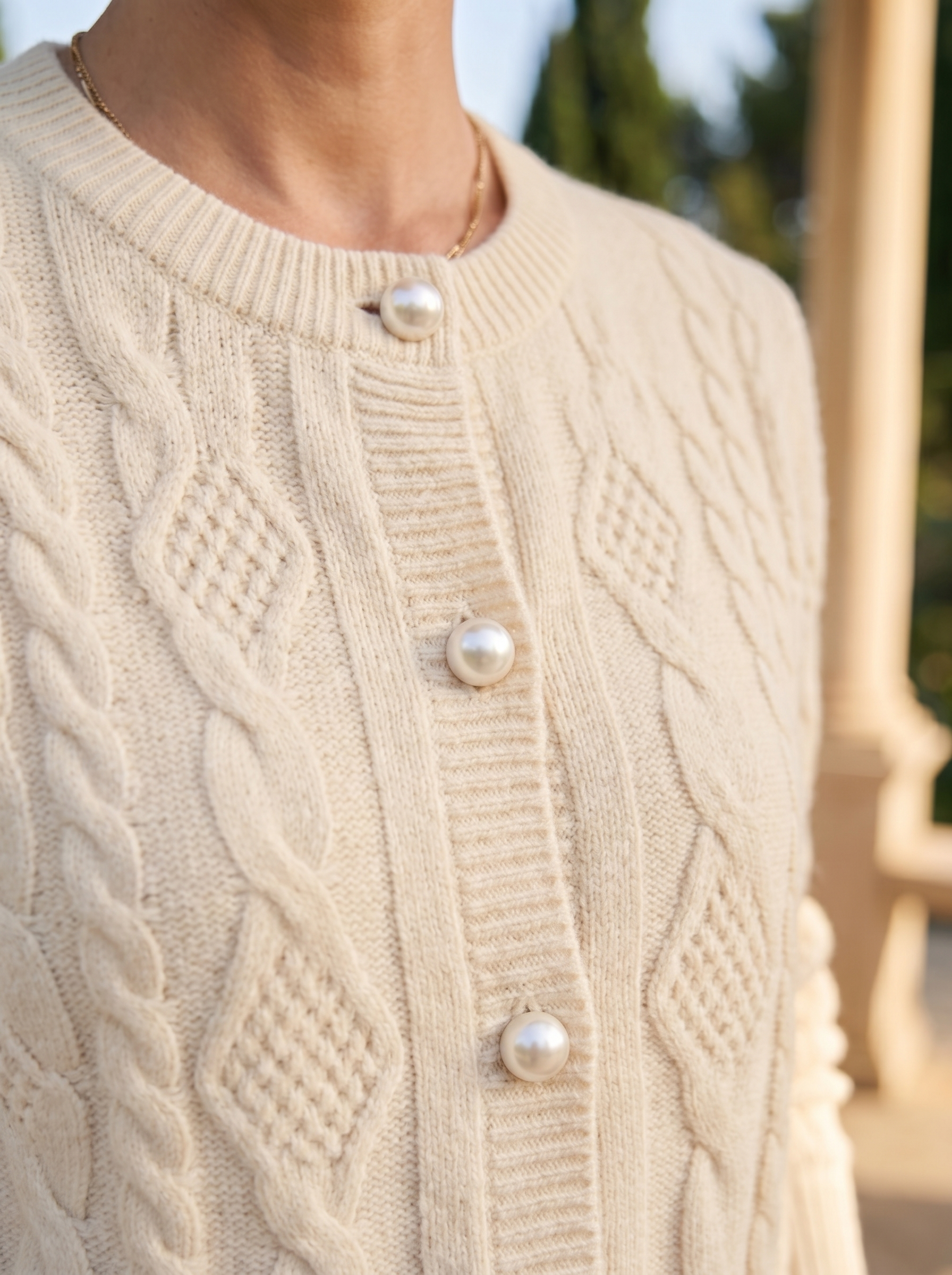 Elegant Premium Grofgebreid Vest van Wol