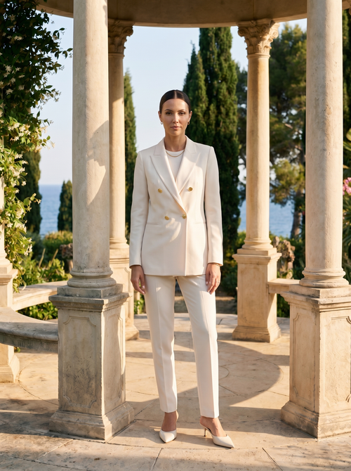 Blazer Doppio Petto Elegante Chic da Donna