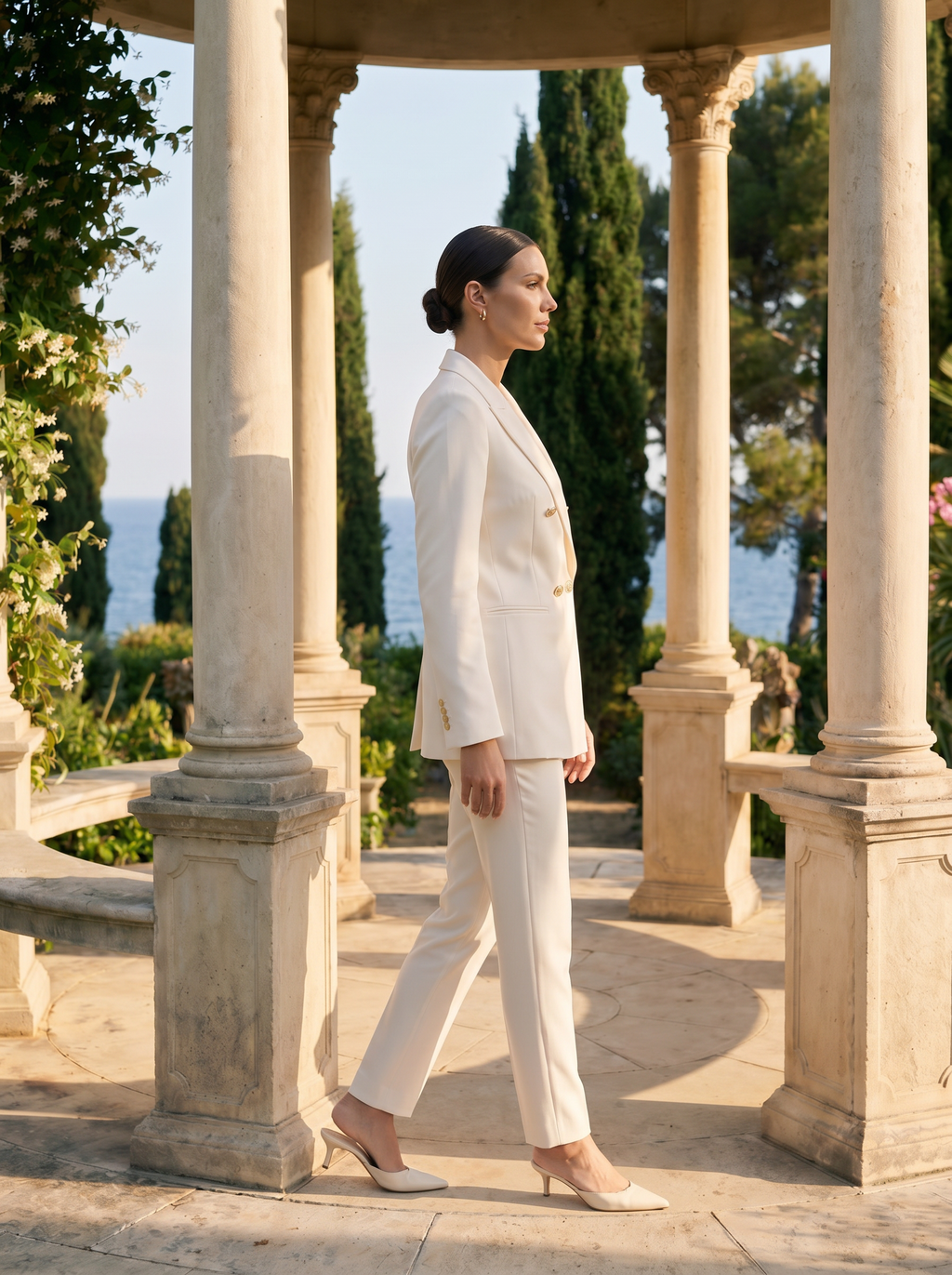 Blazer Doppio Petto Elegante Chic da Donna