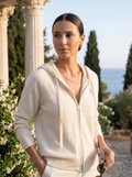 Kasjmieren hoodie met rits 'Old Money'