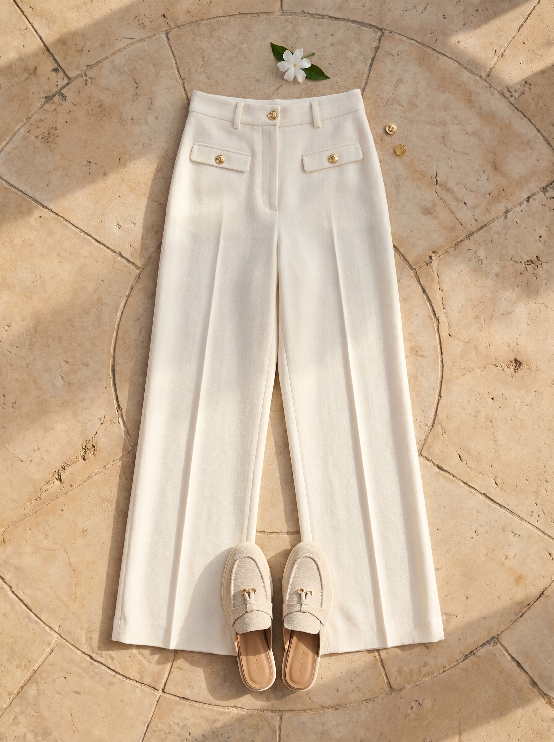 Smart Luxury broek met wijde pijpen voor dagelijks gebruik