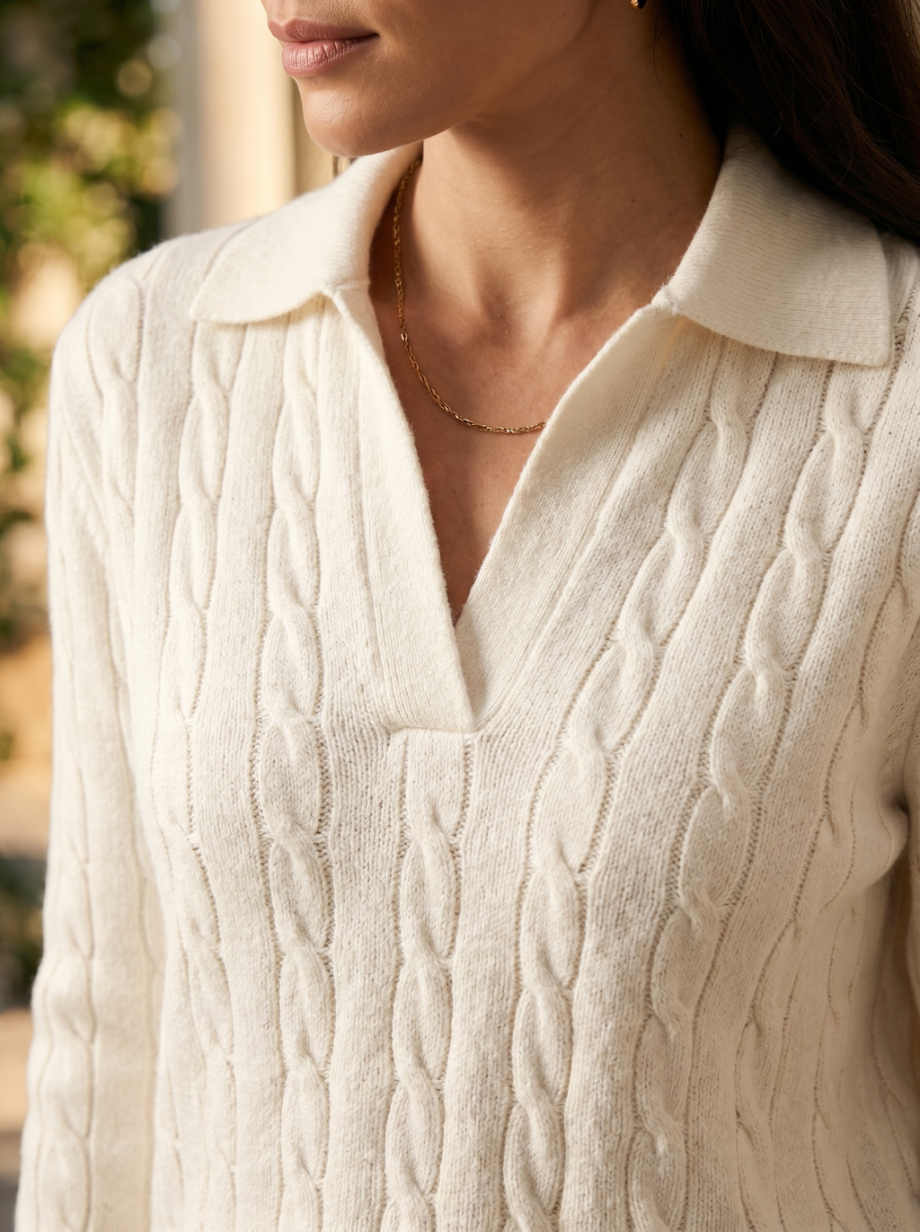 Maglione a Trecce Premium Smart Luxury da Donna