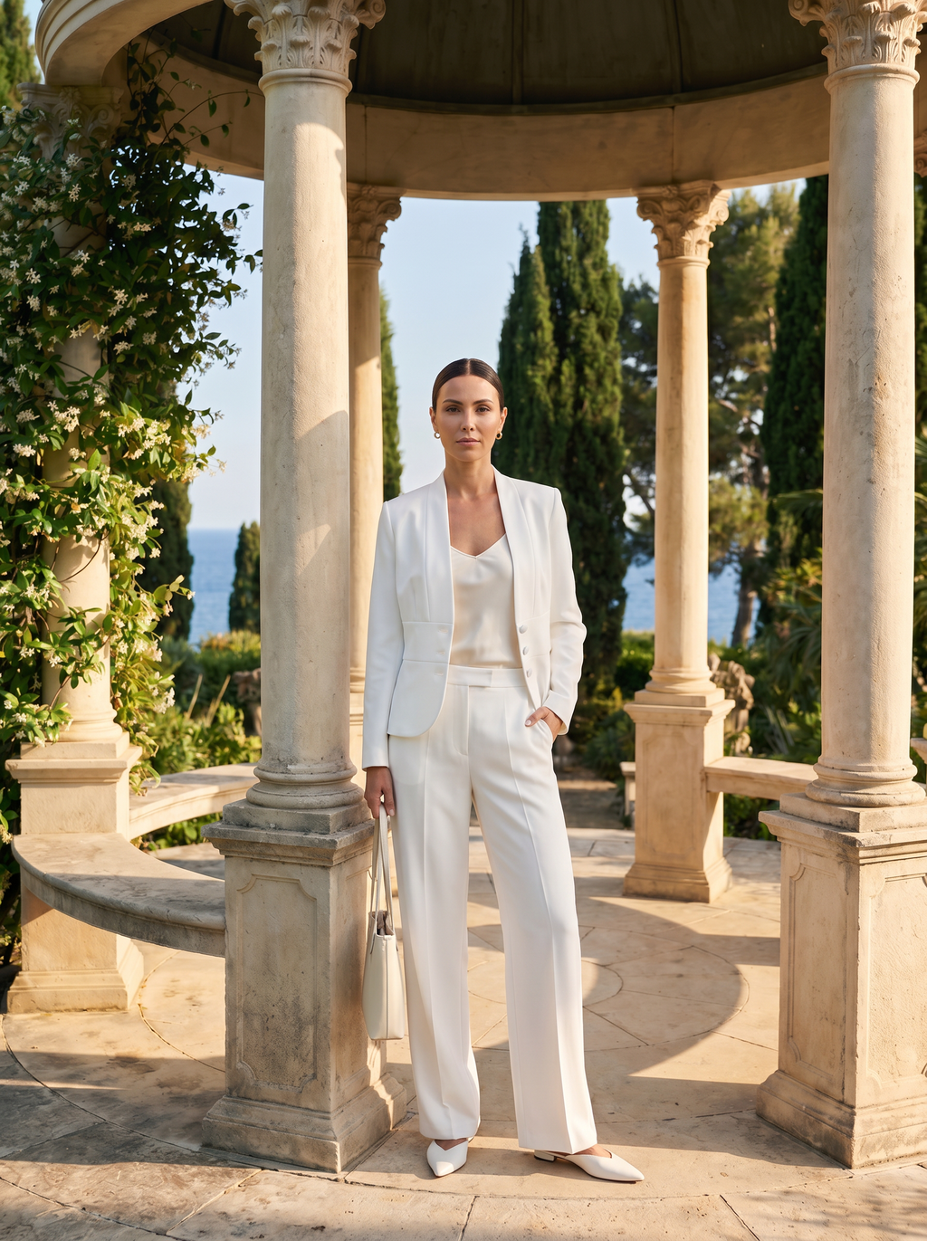 Elegante, simpele slim fit 'old money'-jas